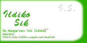 ildiko sik business card